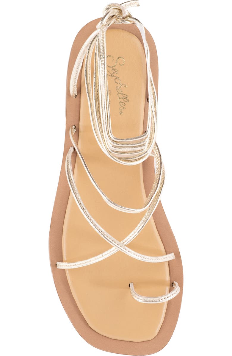 Seychelles Lilac Ankle Wrap Sandal, Alternate, color, Light Gold