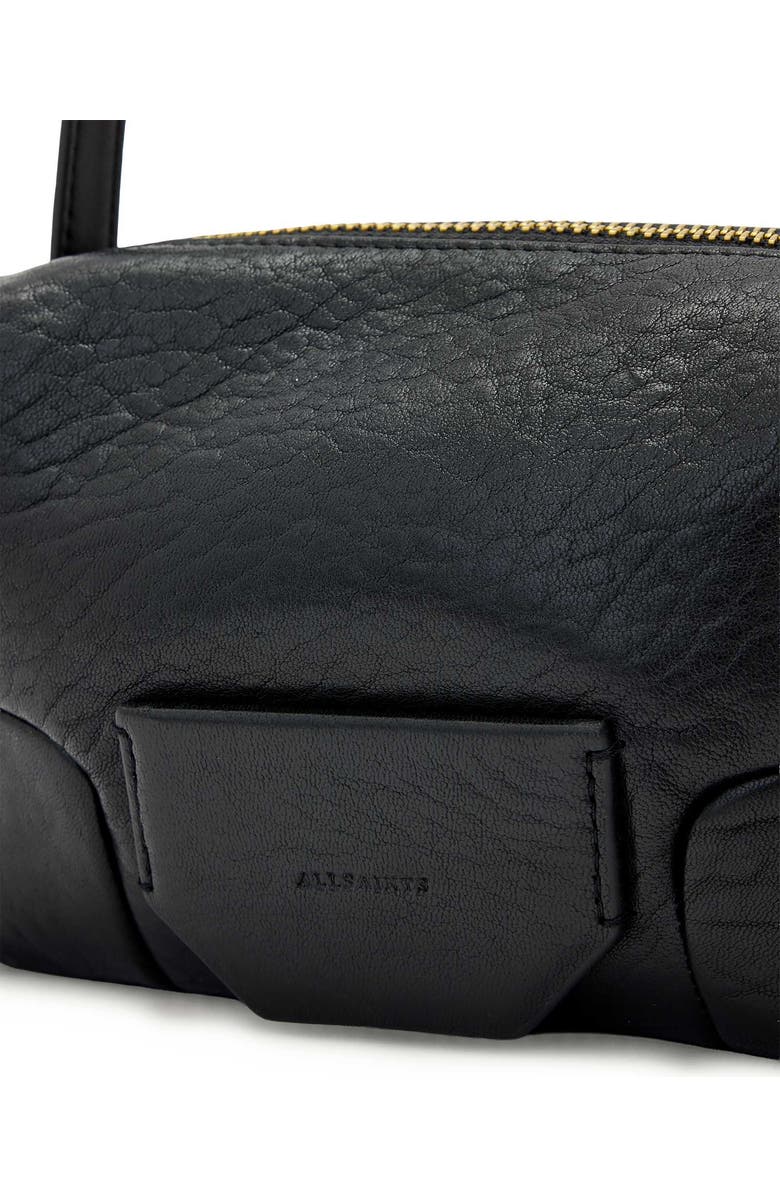 AllSaints Micro Ares Crossbody Bag, Alternate, color, Black