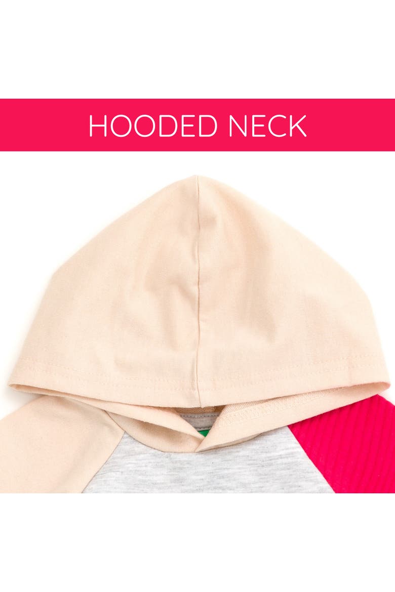 2-Piece Hooded Tee and Shorts Set, Alternate, color, Oatmeal Red Elmo
