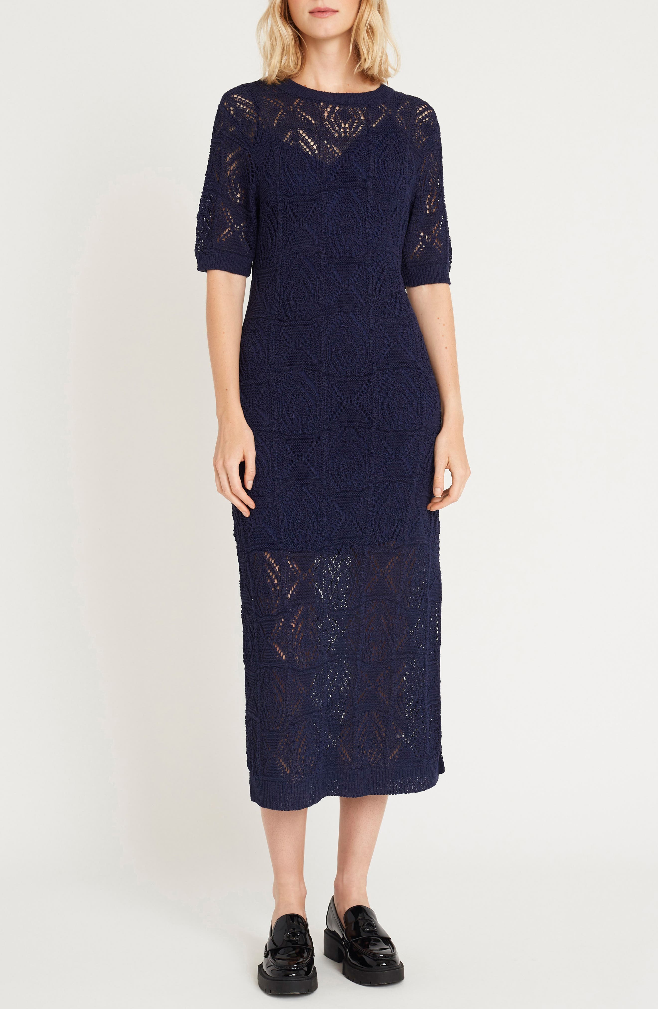 Ash Pointelle Stitch Sweater Dress (Women) | Nordstromrack