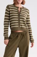 Splendid Felicity Crewneck Cotton Blend Cardigan