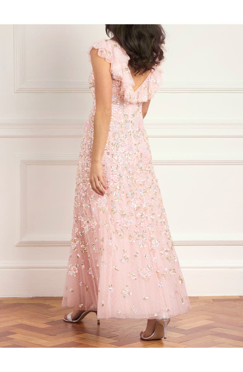 Needle & Thread Peony Bouquet Sequin Ankle Gown, Alternate, color, Peony Pink/Multi