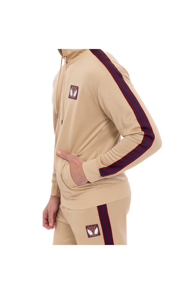 Spider-Man Zip-Up Hooded Sweatshirt, Alternate, color, Tan Spider Man