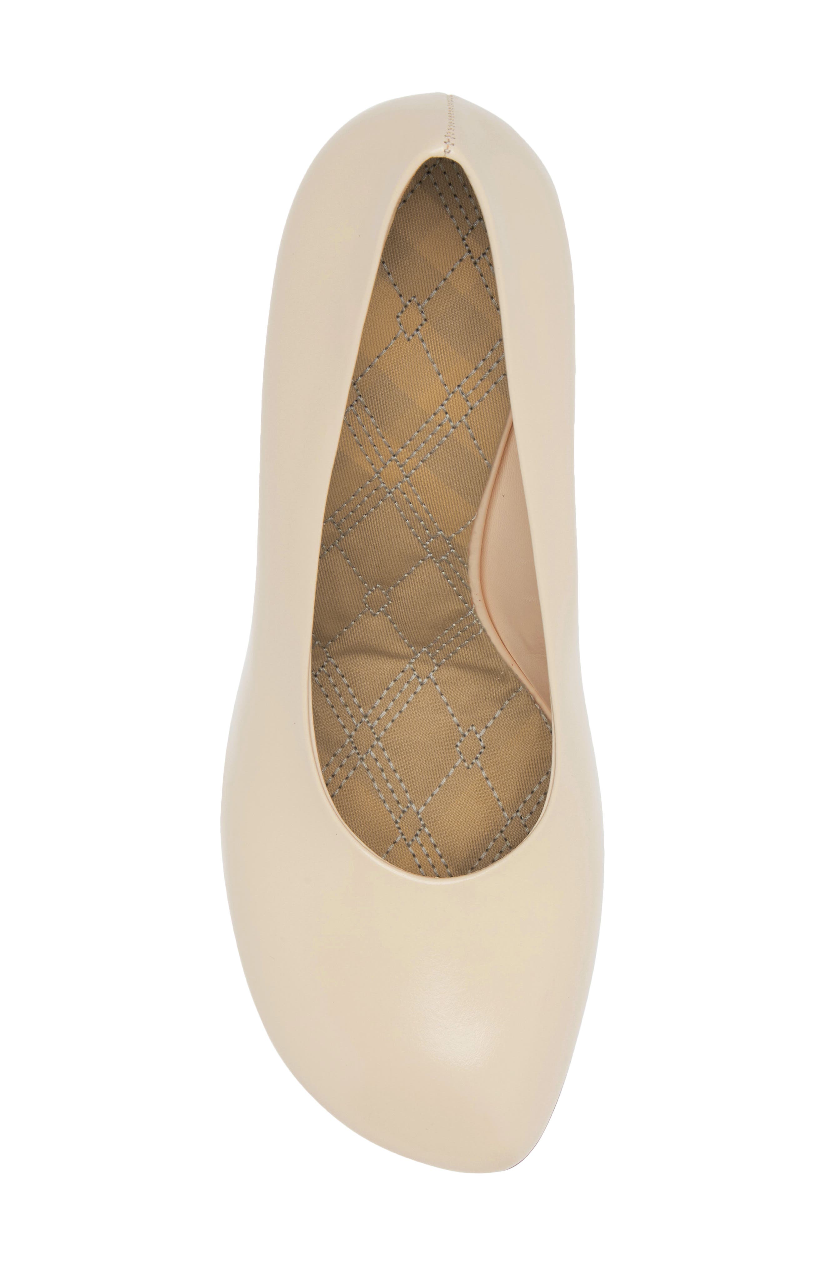 Burberry Rounded Toe Pump, Alternate, color, Ivory