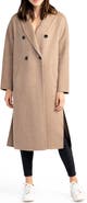 Belle & Bloom Guest List Oversize Double Breasted Wool Blend Coat