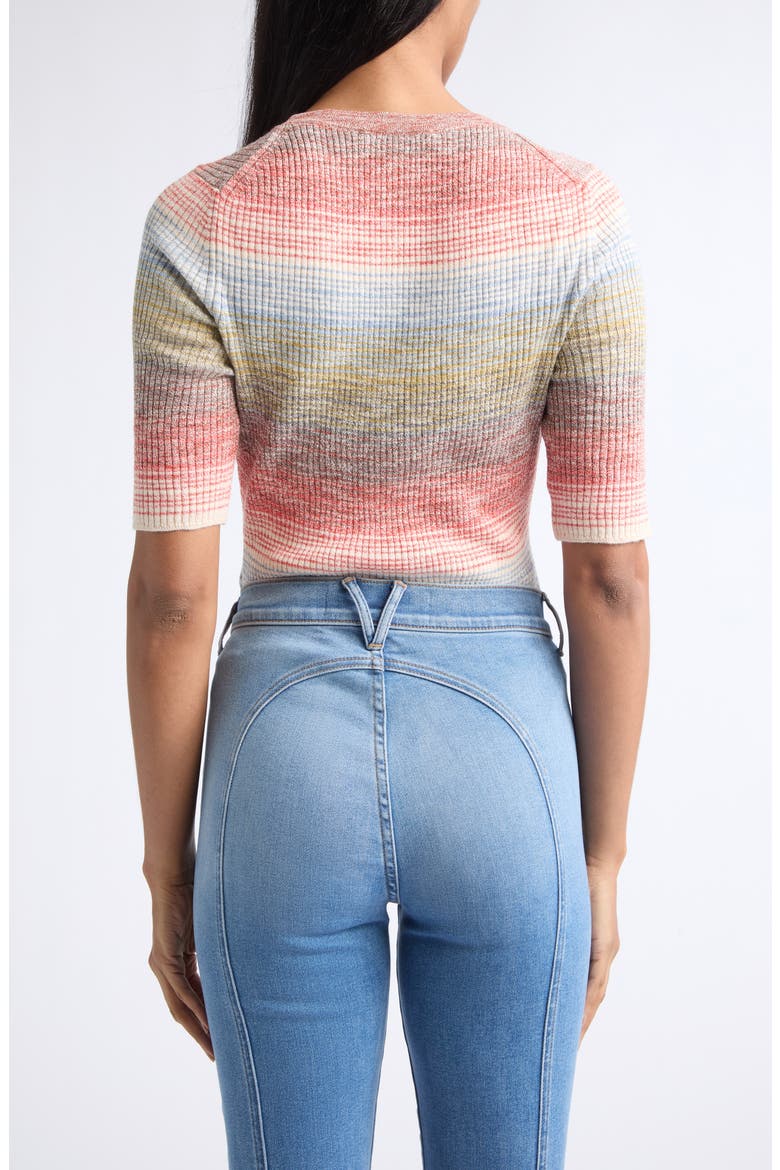 Archibald Scoop Neck Top, Alternate, color, ORANGE FLAME MUSTARD MULTI