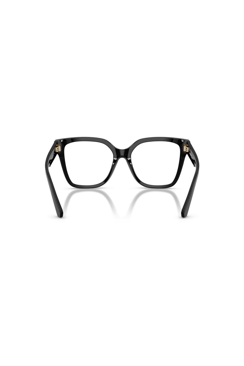 51mm Square optical glasses, Alternate, color, Black