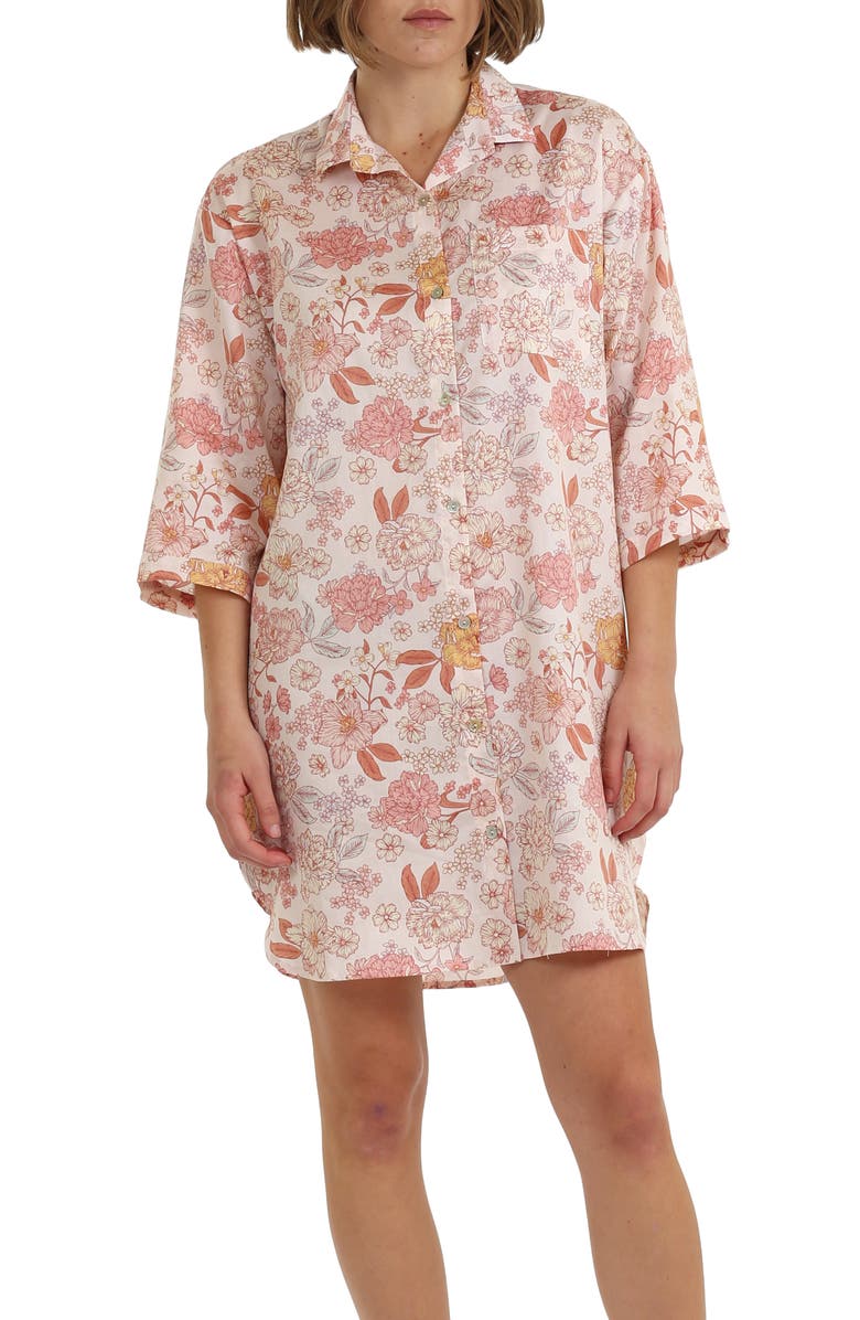 Papinelle Karolina Cotton Sateen Nightgown, Main, color,