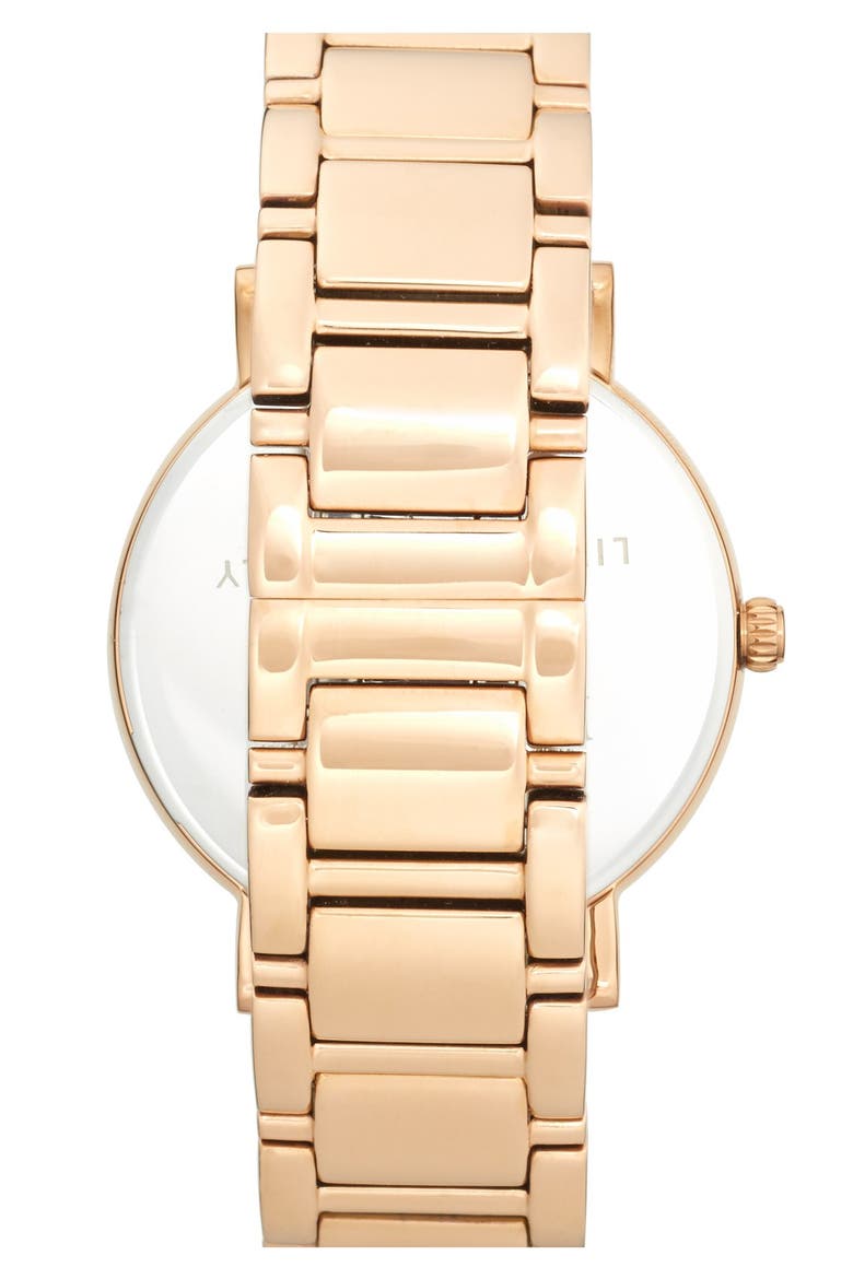 'gramercy grand' round bracelet watch, 38mm, Alternate, color, ROSE GOLD