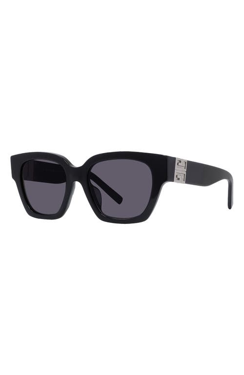 Givenchy 4g 53mm Square Sunglasses In Black