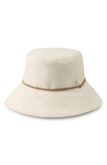 Helen Kaminski Sundar Cotton Bucket Hat In Ecru