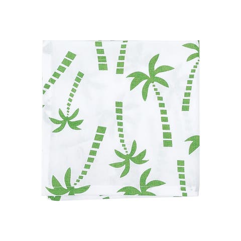 Beachy Palm Cotton Cloth Napkin Set of 6