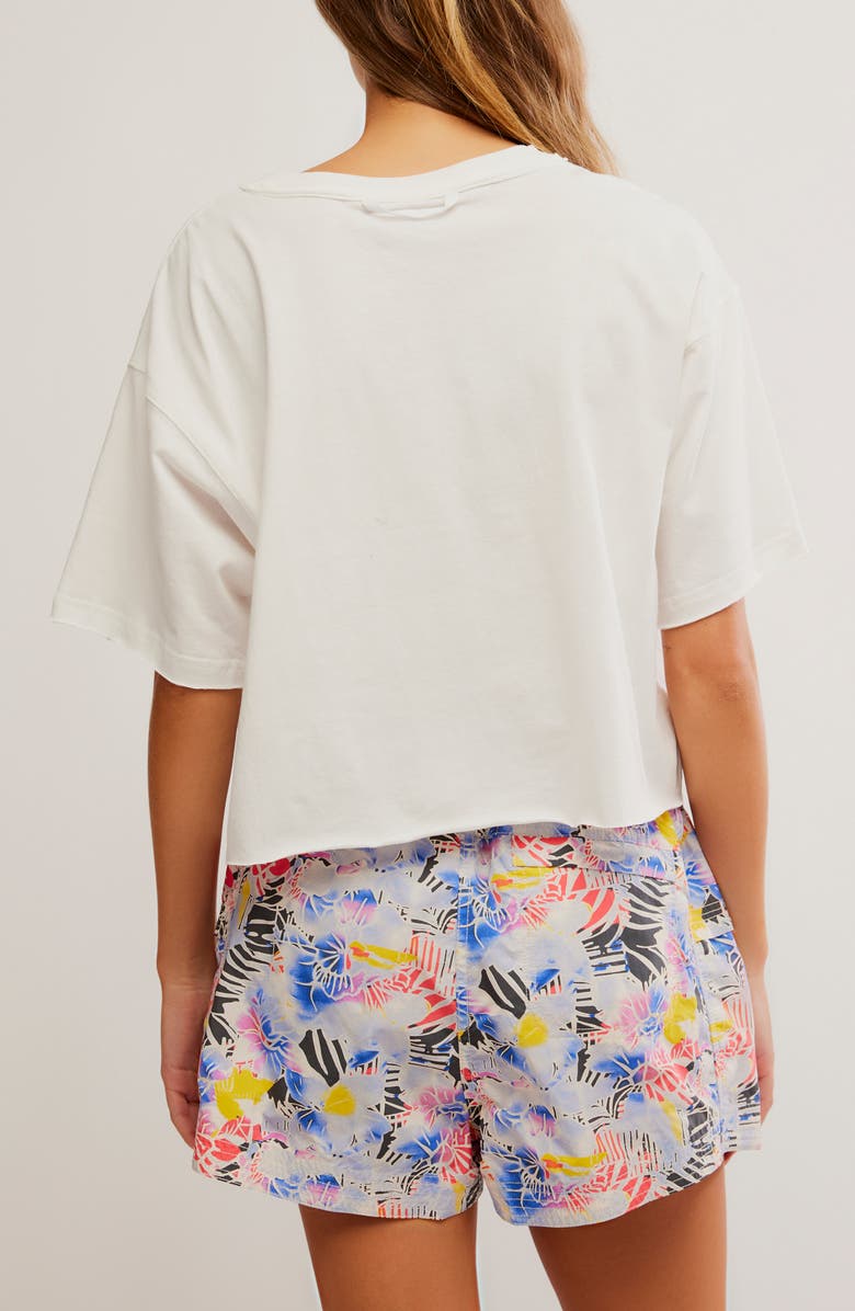 Free People FP Movement Inspire Cotton Graphic T-Shirt, Alternate, color, White/ Peach