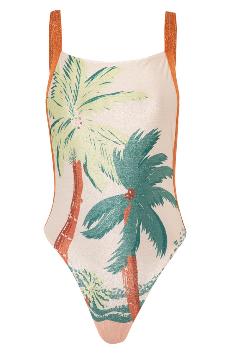 Maaji Palm Glow Nicole Reversible One-Piece Swimsuit, Alternate, color, 
