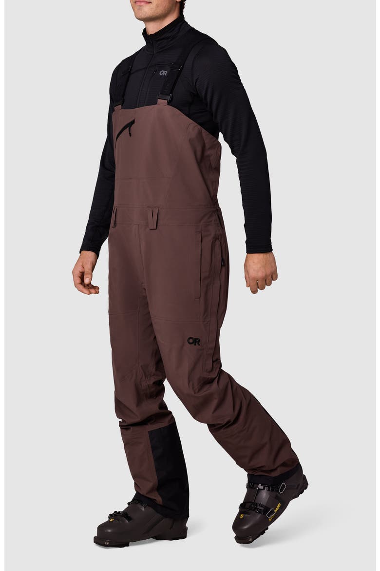 Carbide Pertex® Shield Waterproof Snow Bibs, Alternate, color, CHESTNUT