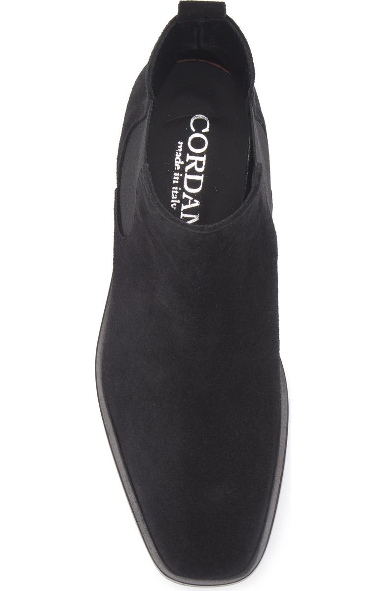Cordani Bromley Chelsea Boot, Alternate, color, Black Suede