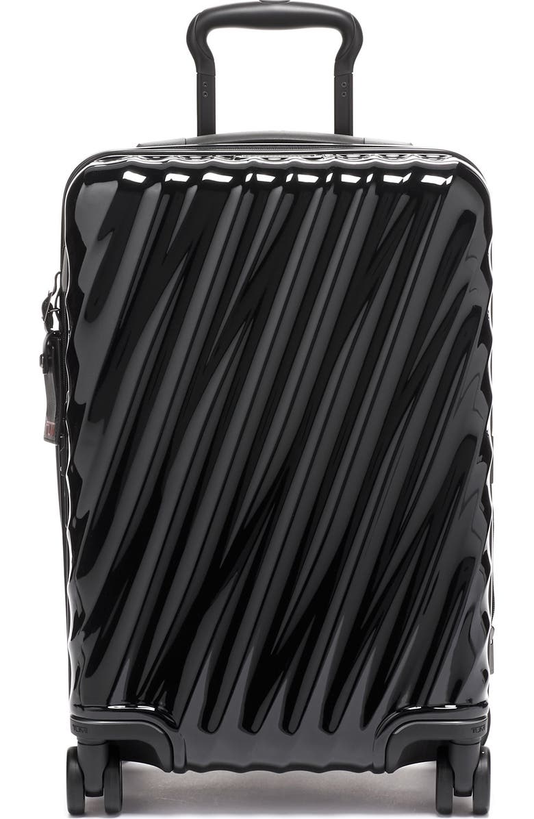 TUMI 22-Inch 19 Degrees International Expandable Spinner Carry-On, Main, color, Black