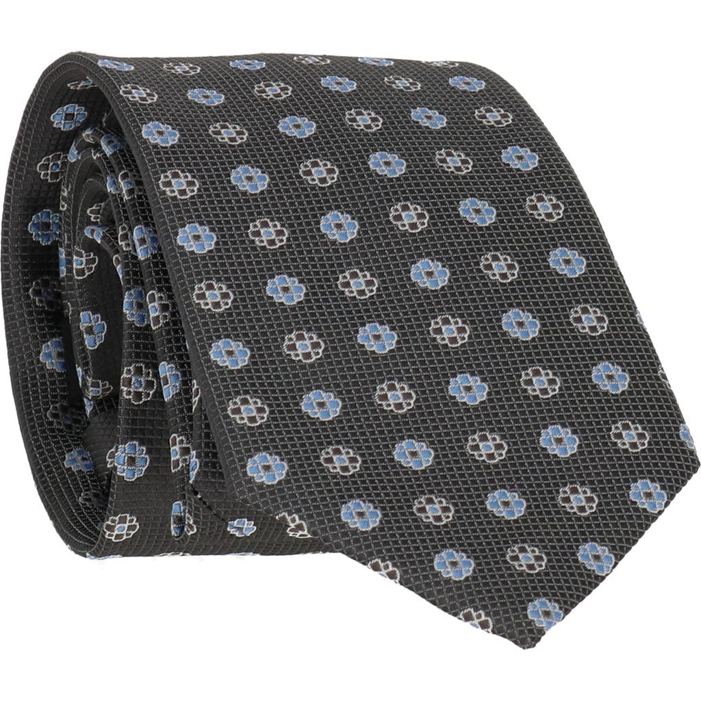 Scotch & Soda Flower Dot Tie In Silver