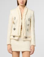 PHILIPP PLEIN Tweed Bolero Paillettes Women