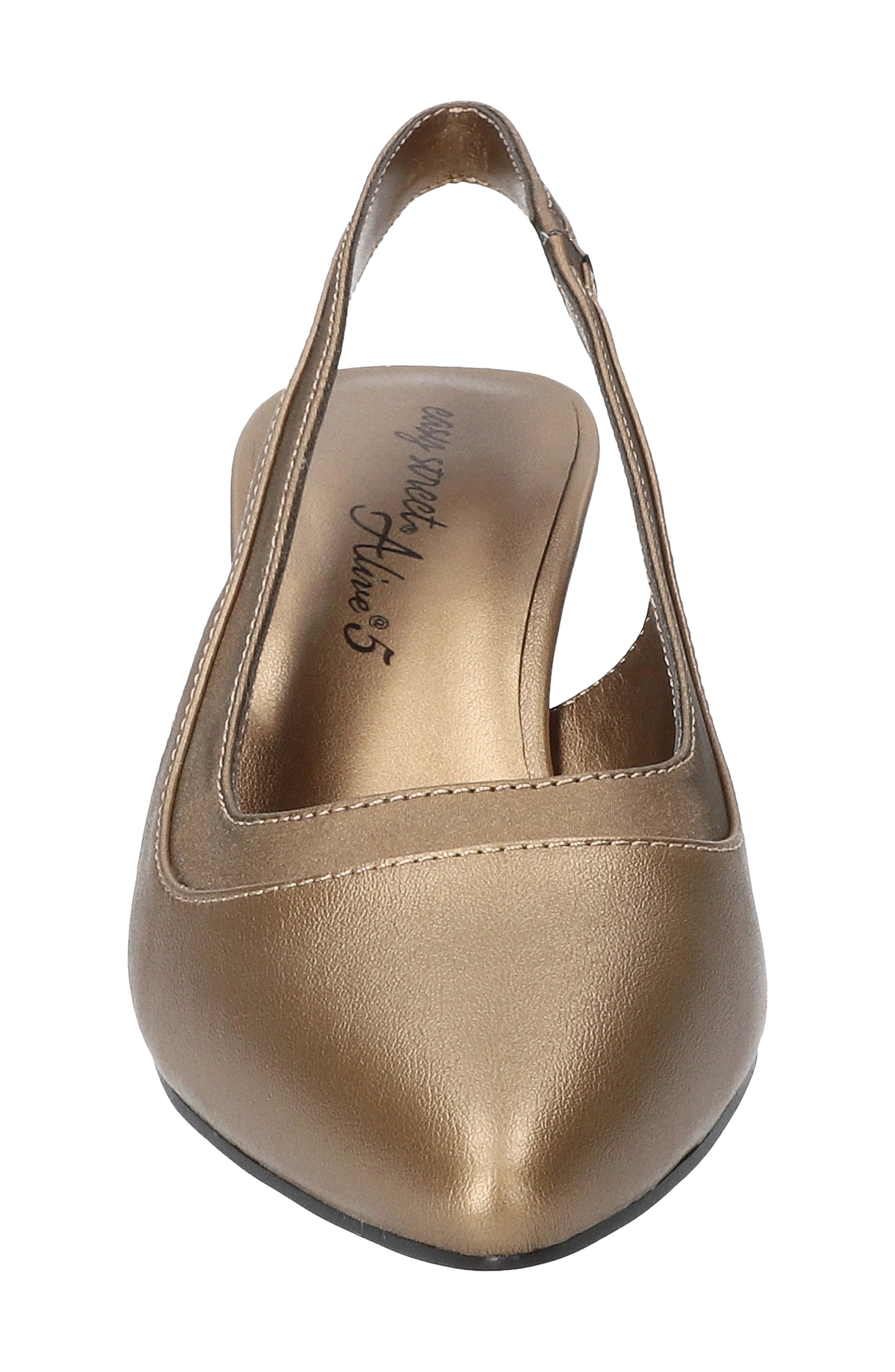 EASY STREET Dessa Slingback Pointed Toe Pump, Alternate, color, Bronze
