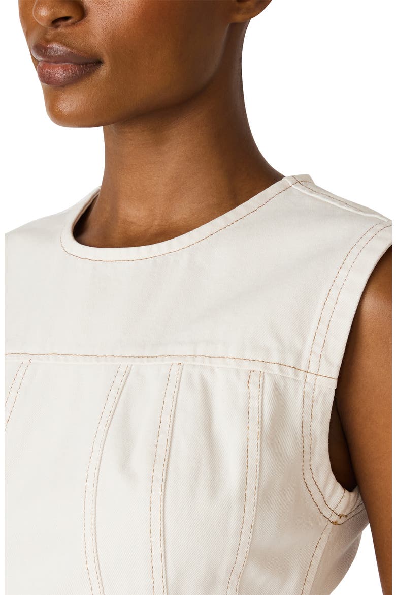 Irinna Denim Minidress, Alternate, color, SAND
