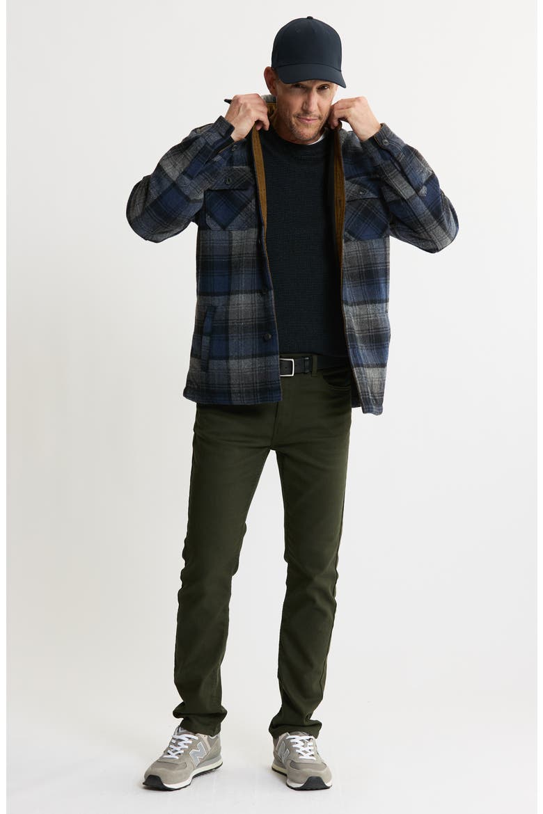 Plaid Shirt Jacket, Alternate, color, BLUE/ GREY