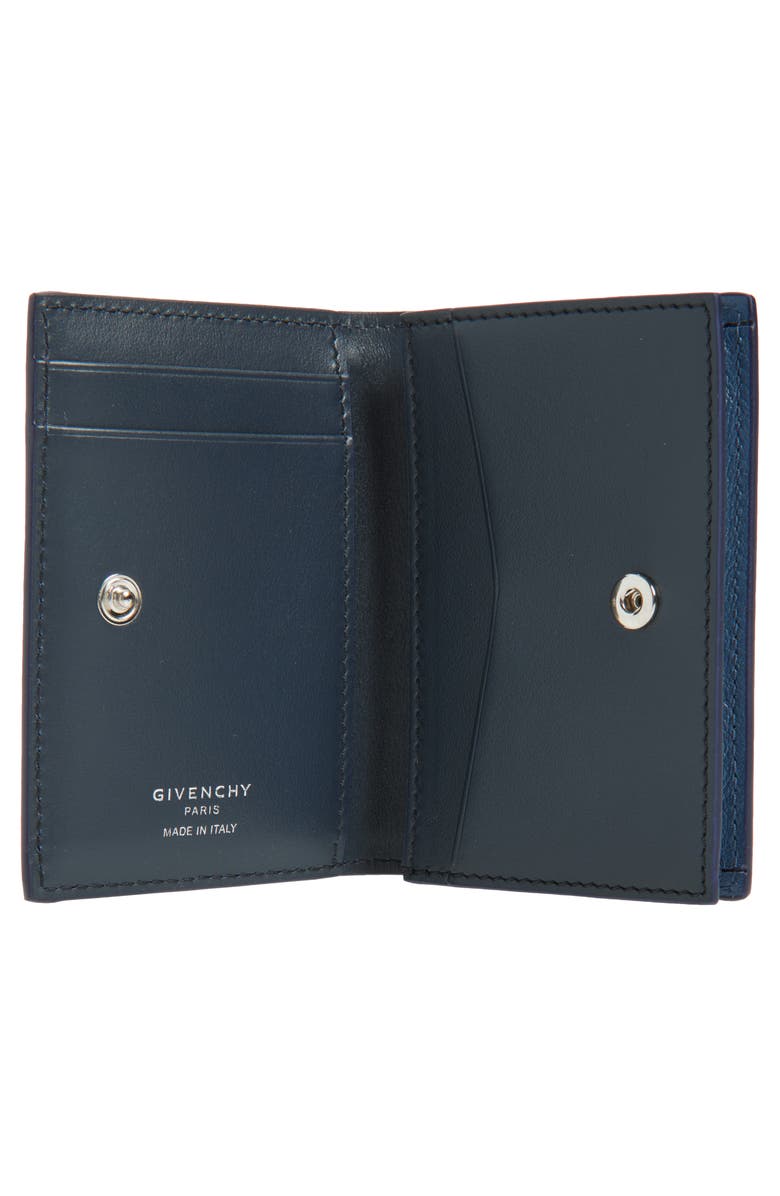 Givenchy Leather Business Card Holder, Alternate, color, Military Blue
