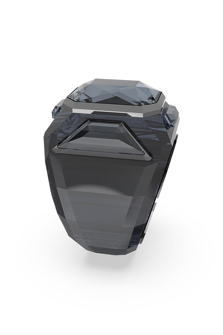 Chroma Crystal Statement Ring, Alternate, color, BLACK