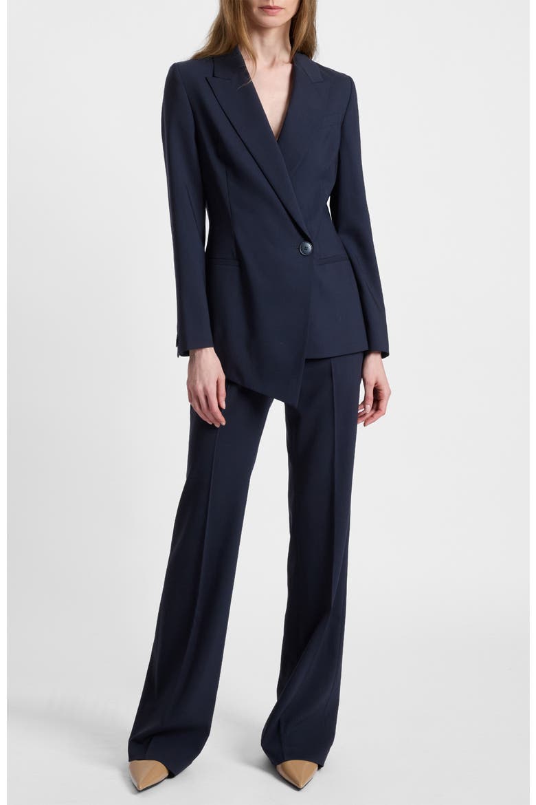 Bethany Flared Pant in Virgin Wool Stretch, Alternate, color, MIDNIGHT