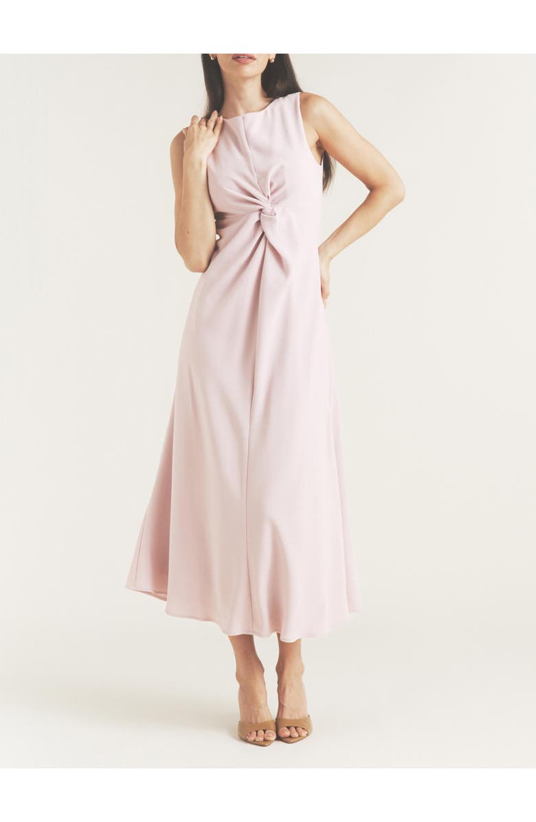 Six Stories Daphne Knot Detail Sleeveless Midi Dress, Alternate, color, Lilac