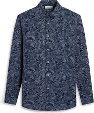 Bugatchi James OoohCotton® Floral Stripe Button-Up Shirt