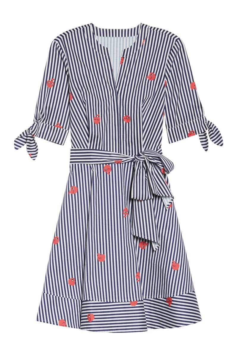 Felicity & Coco BELLA FIT FLARE TIE FRONT SHIR, Alternate, color, 