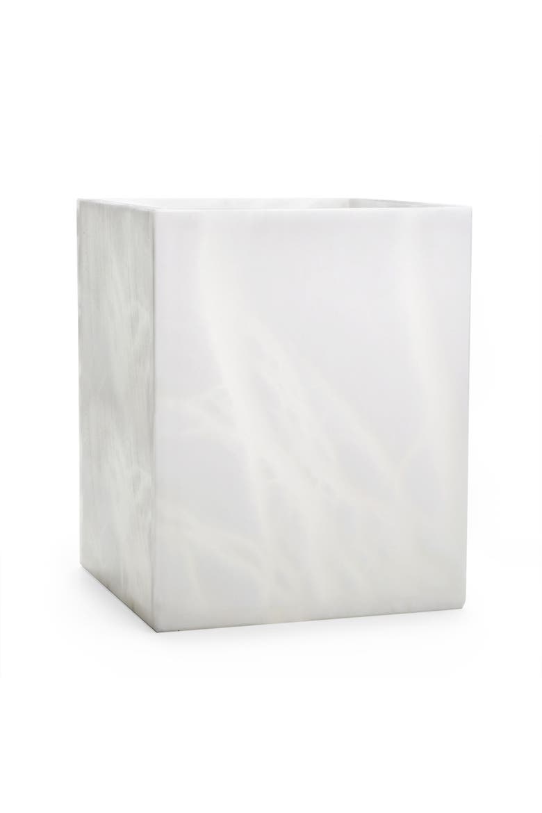 Alisa White Waste Basket, Main, color, WHITE