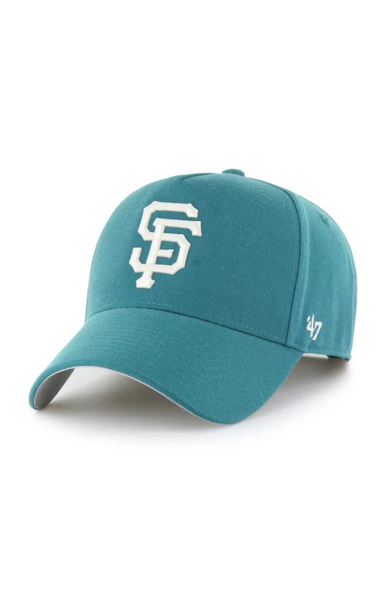 '47 Men's '47  Teal San Francisco Giants Ballpark Offside Adjustable Hat, Main, color, Teal