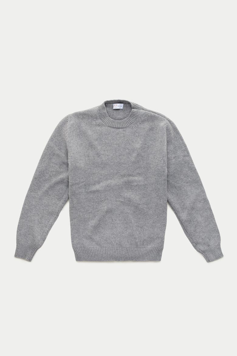 Cashmere Crewneck Sweater, Main, color, Grigio Medio