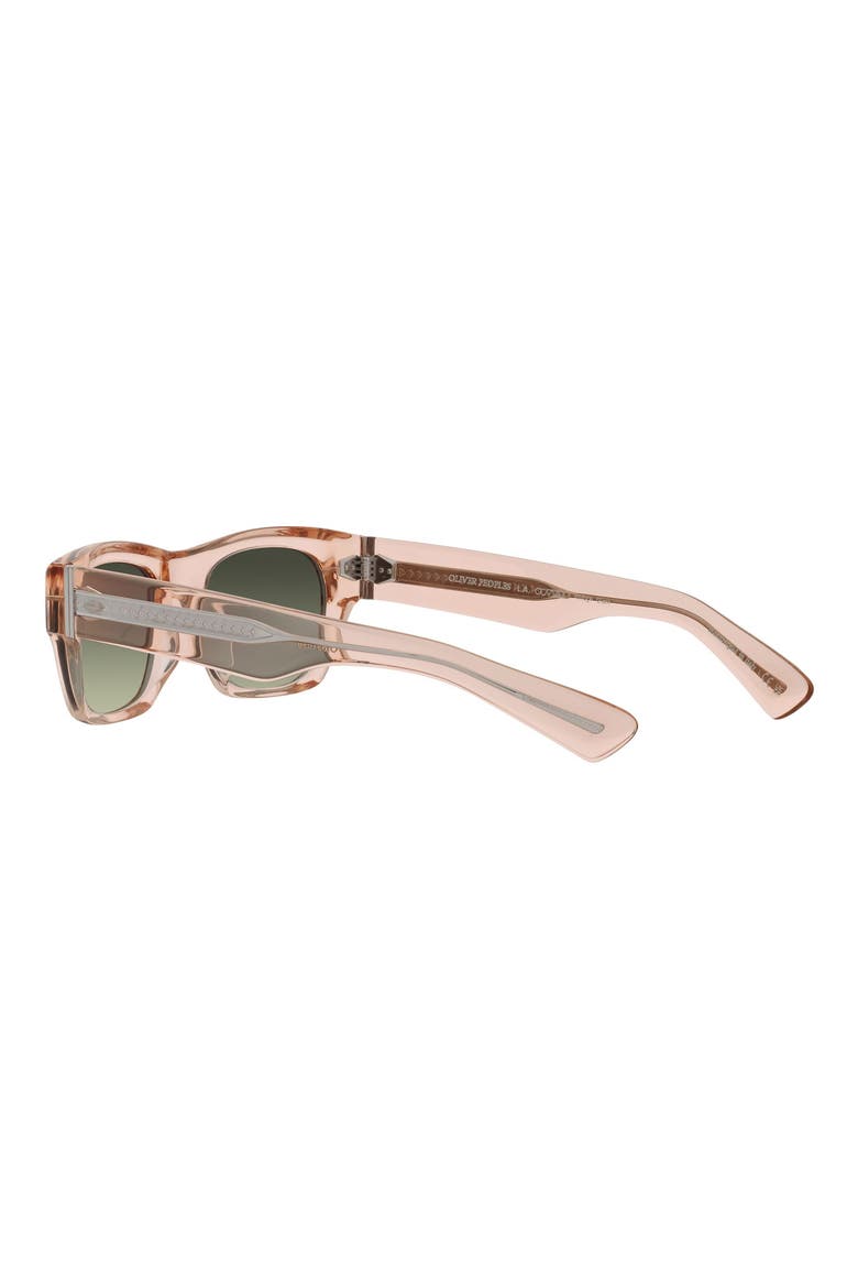 Mega 53mm Square Sunglasses, Alternate, color, ROSE GOLD