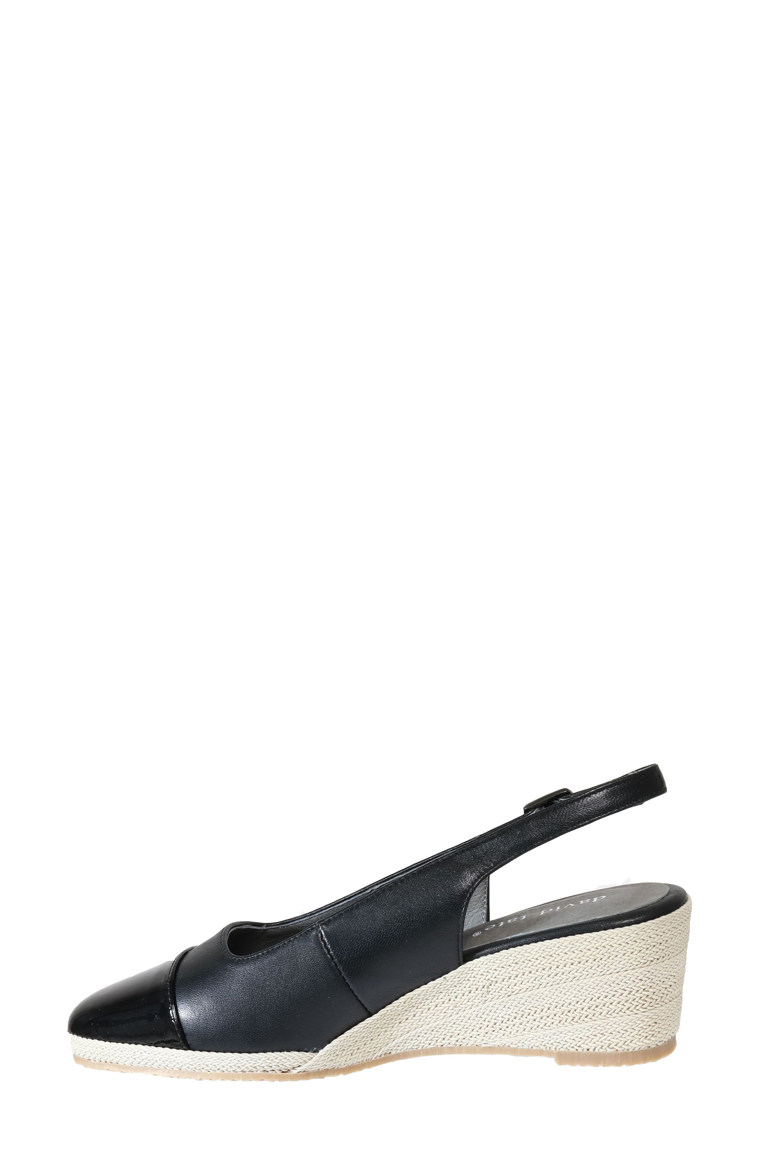 David Tate Sheyla Slingback Wedge Pump, Alternate, color, Black