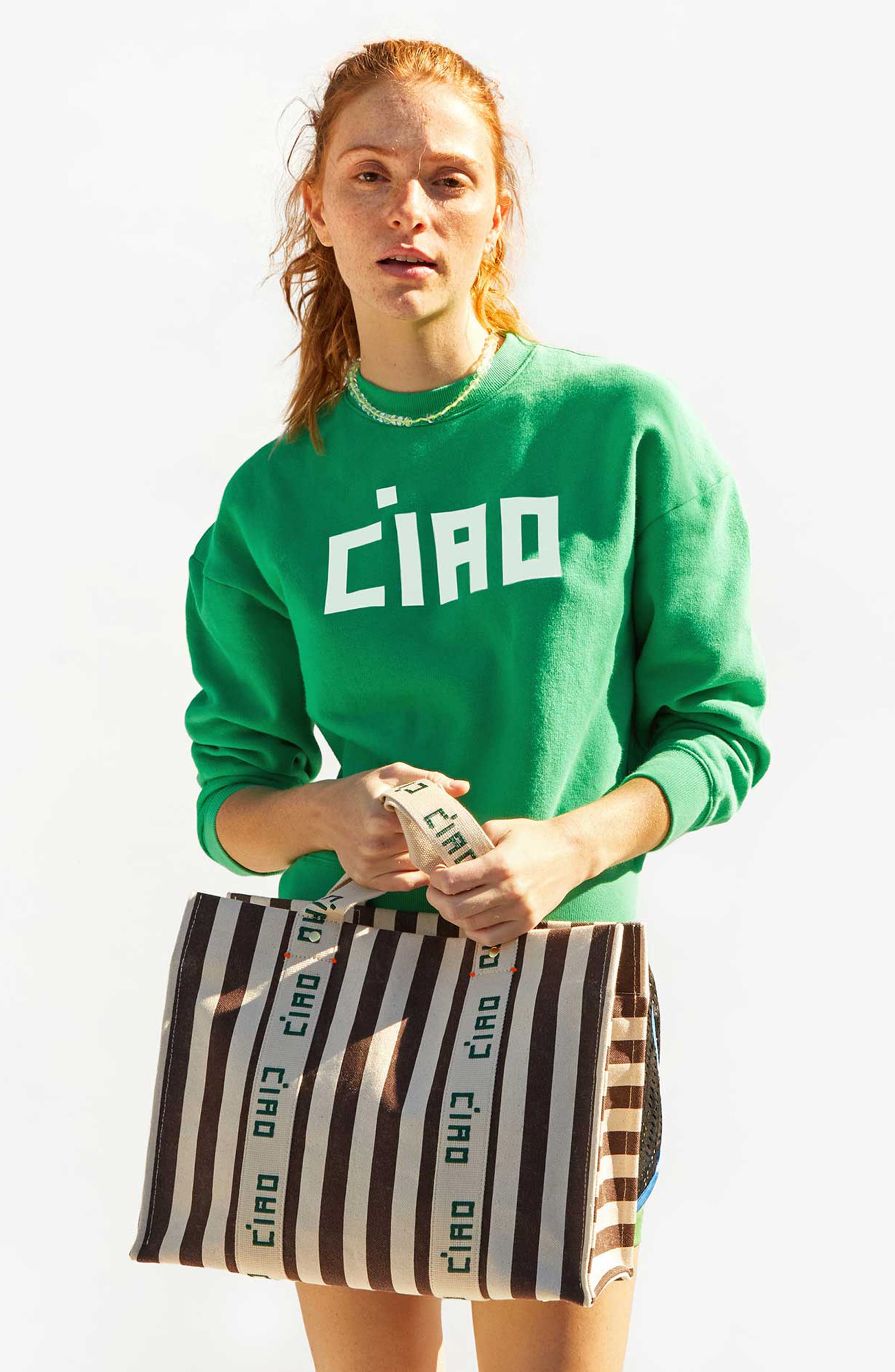 Clare V. Noemie Canvas Tote, Alternate, color, 