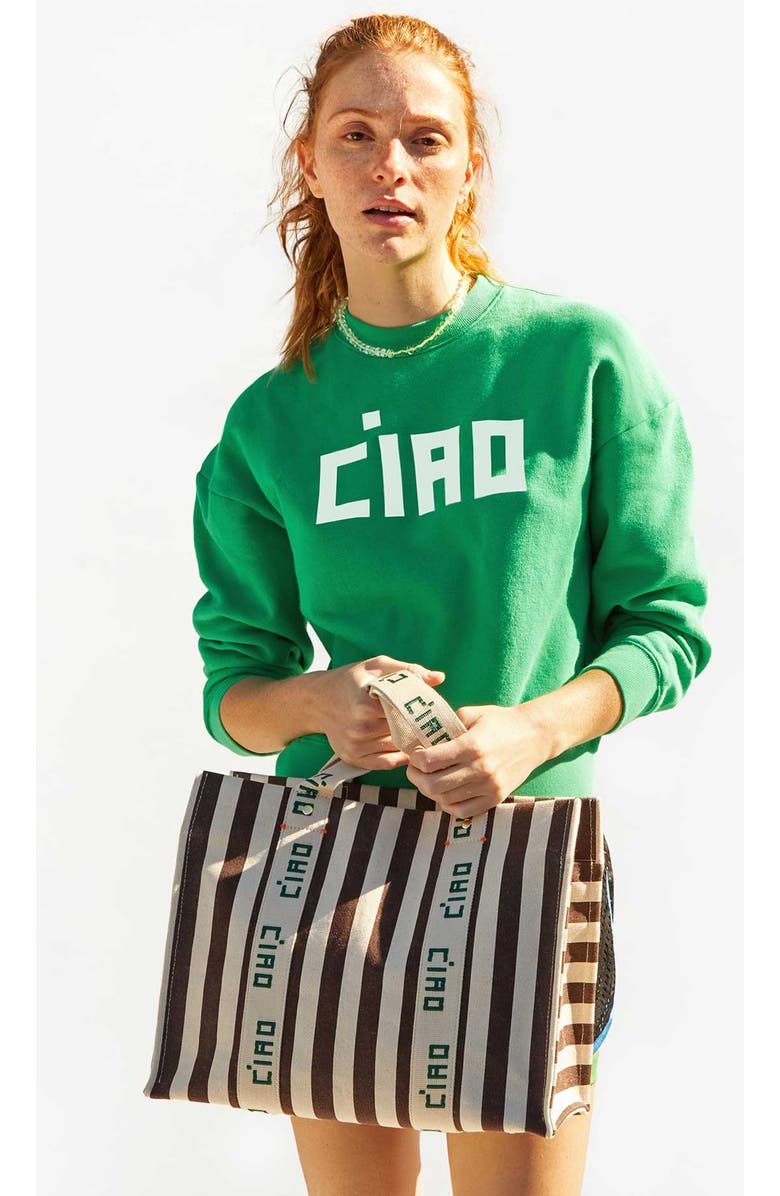 Clare V. Noemie Canvas Tote, Alternate, color,