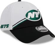 New Era Men's New Era  White/Black New York Jets 2023 Sideline 9FORTY Adjustable Hat