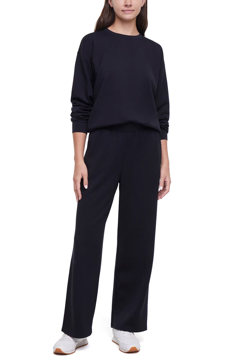 Three Dots Lana Relaxed Fit Pullover, Alternate, color, Black Beauty