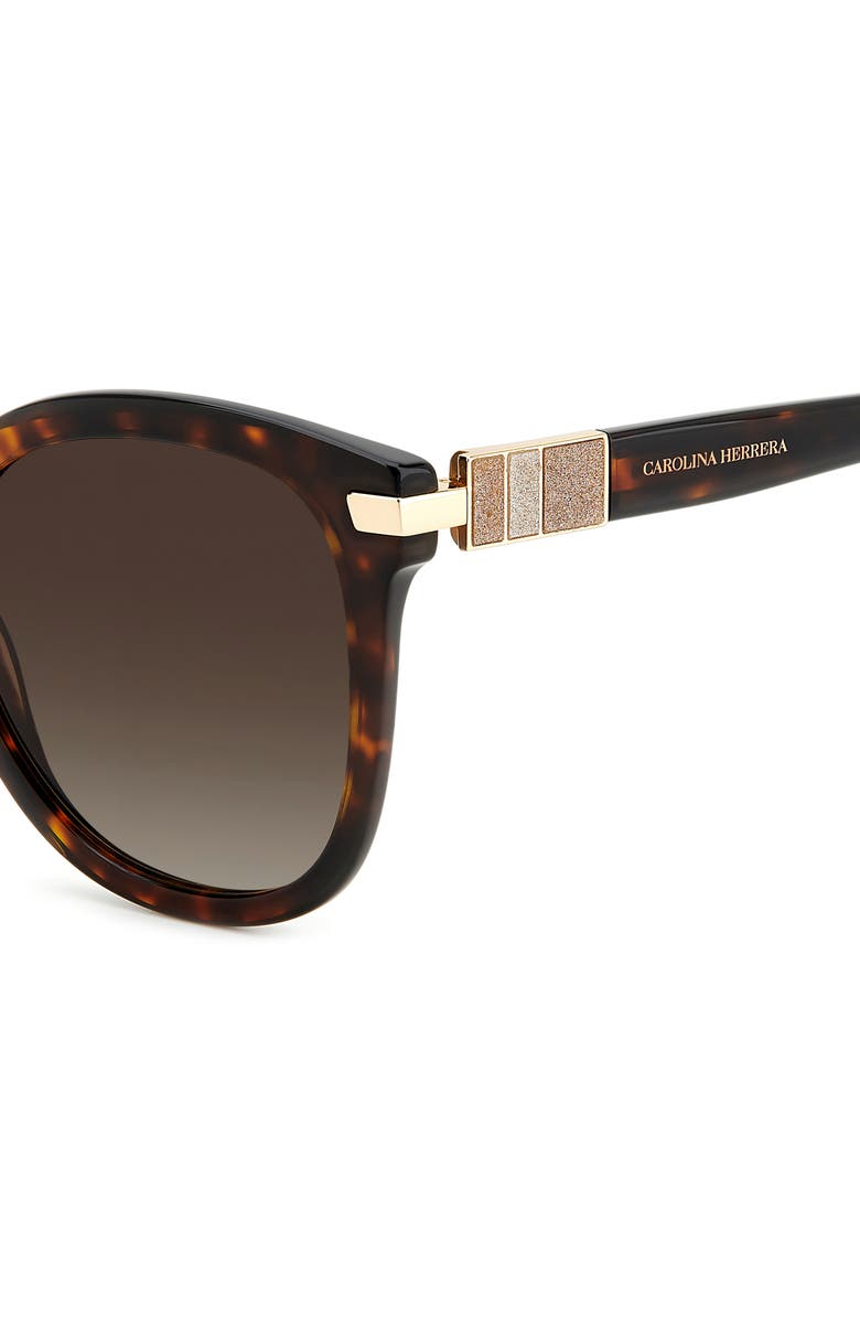 Carolina Herrera 55mm Gradient Cat-Eye Sunglasses, Alternate, color, 