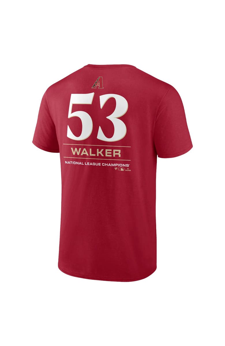 FANATICS Men's Fanatics Branded Christian Walker Red Arizona Diamondbacks 2023 World Series Name & Number T-Shirt, Alternate, color, 