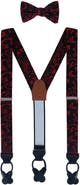 Trafalgar Christian the Romantic Brocade Silk Suspenders (Braces) and Bow Tie Set