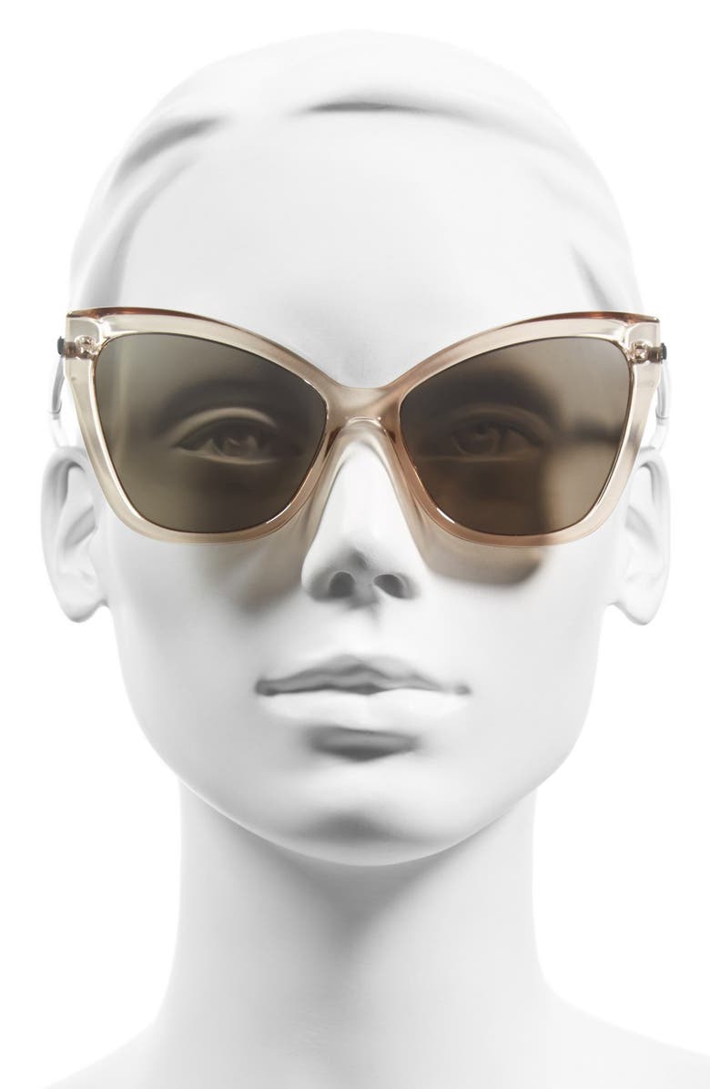 Le Specs 'Naked Eyes' 56mm Cat Eye Sunglasses, Alternate, color, 
