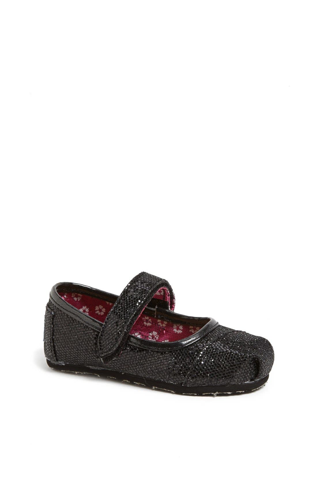 TOMS 'Glitters - Tiny' Mary Jane Flat, Main, color, 