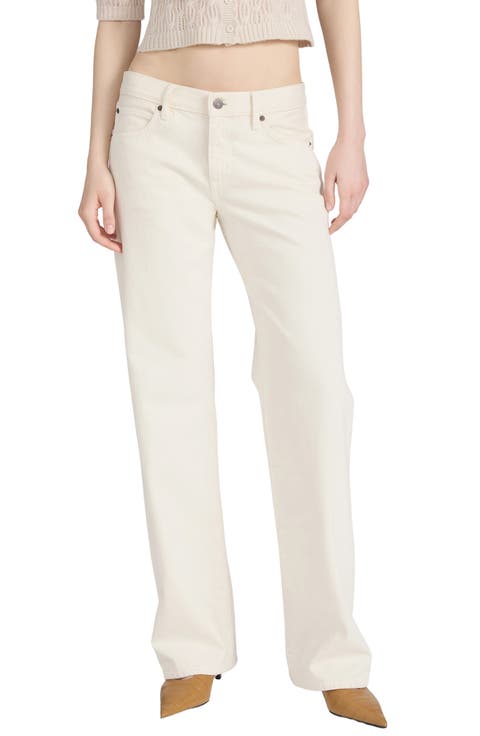 The Saturday Low Rise Relaxed Straight Leg Jeans (Shell)