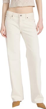 FRAME The Saturday Low Rise Relaxed Straight Leg Jeans