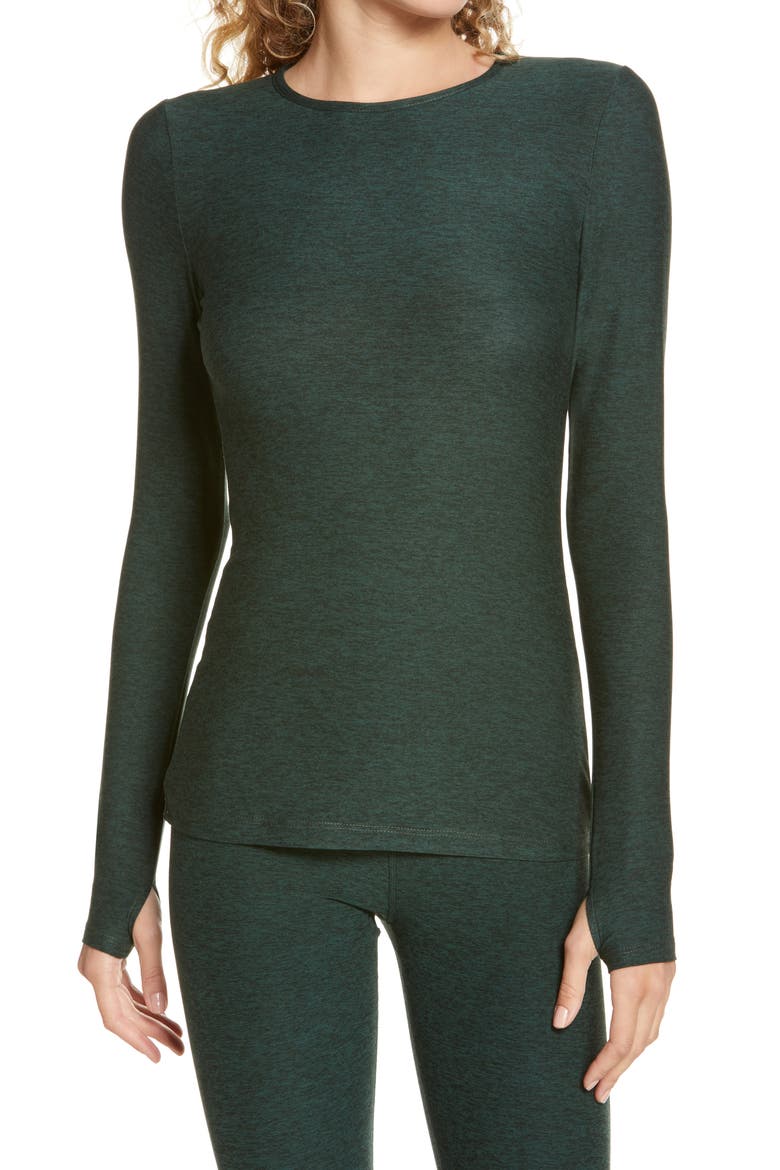 Classic Crewneck Pullover, Main, color, FOREST GREEN - PINE