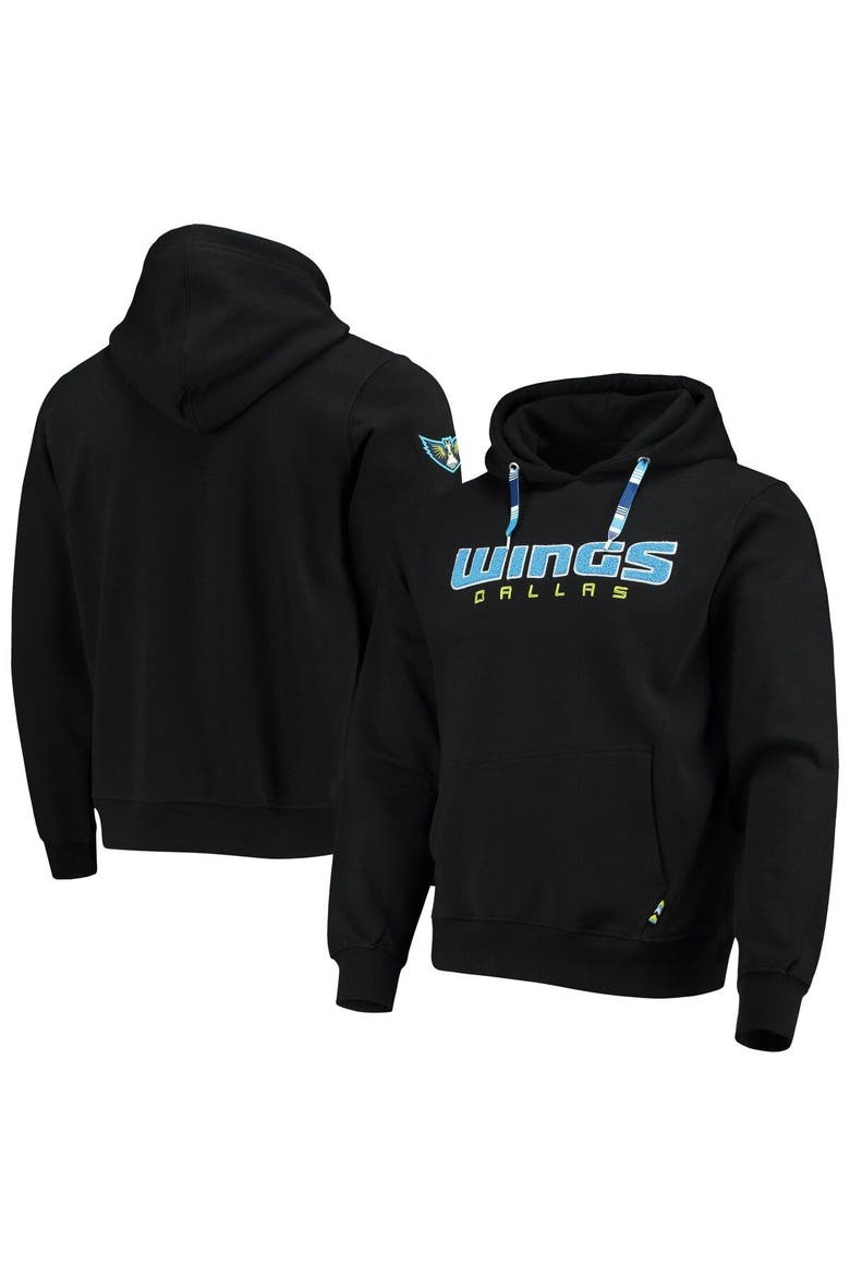 Black Dallas Wings Pullover Hoodie, Main, color, Black